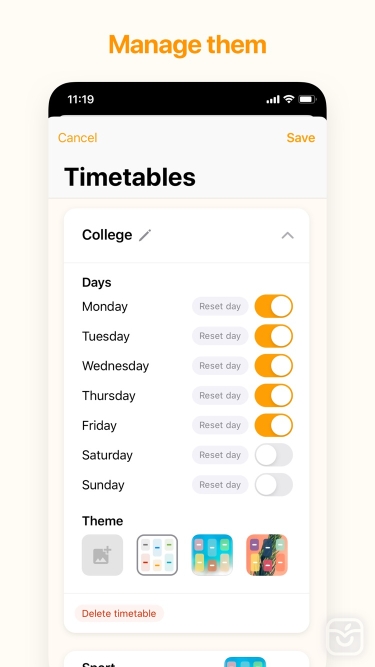 تصاویر My Timetable - Quick & Simple 