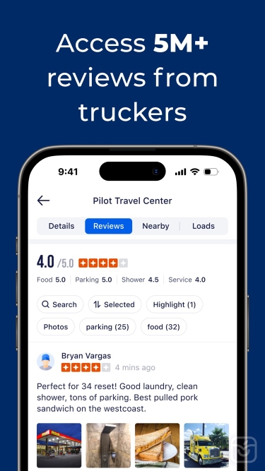 تصاویر Trucker Path: Truck GPS & Fuel ++