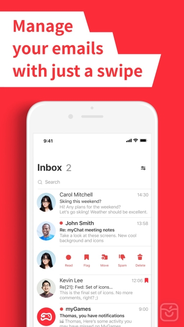 تصاویر myMail: e-mail client box app