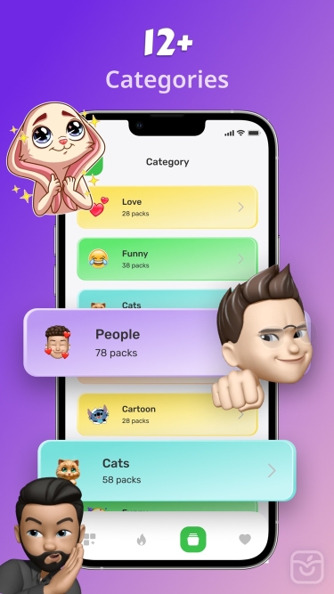تصاویر Top Stickers - Emoji & Memes ++