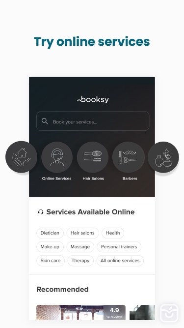 تصاویر Booksy for Customers