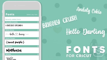 تصاویر Fonts for Cricut