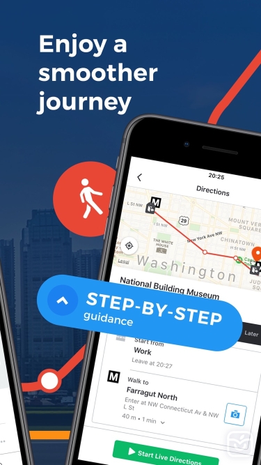 تصاویر Moovit: All Transit Options ++