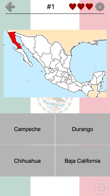 تصاویر Mexican States - Quiz about Mexico