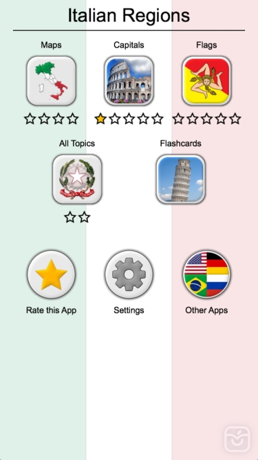 تصاویر Italian Regions - Italy Quiz