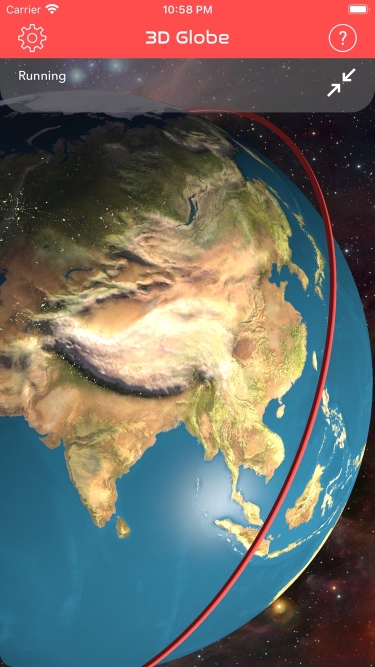 تصاویر ISS Real-Time Tracker 3D