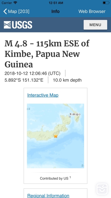 تصاویر Earthquake+ Alerts, Map & Info