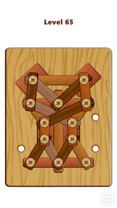تصاویر Wood Nuts & Bolts Puzzle ++