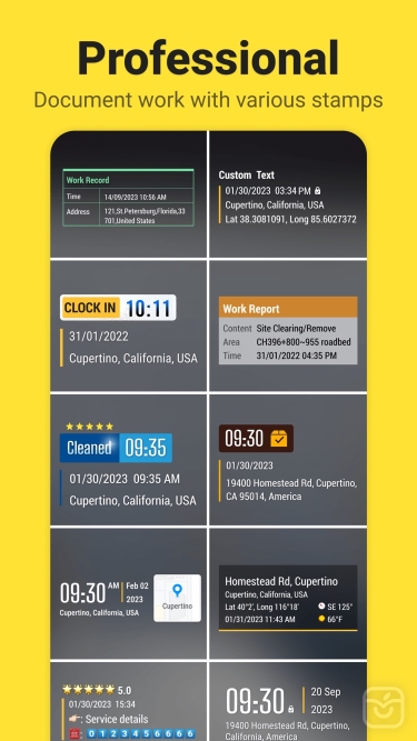 تصاویر Timemark: timestamp camera+gps ++