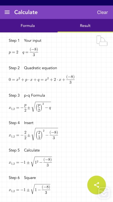 تصاویر Quadratic Formula PQ PRO
