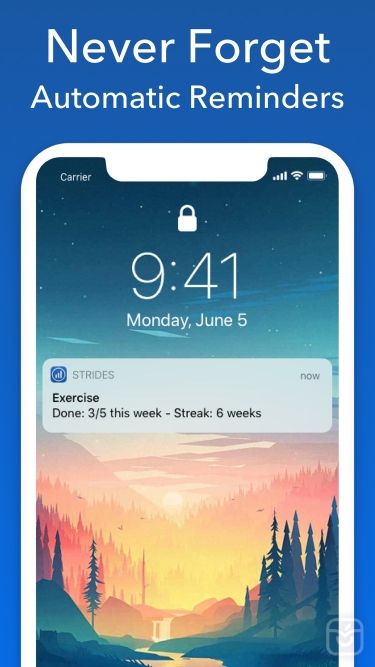 تصاویر Strides: Goal & Habit Tracker