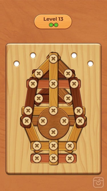 تصاویر Wood Nuts: Screw Puzzle ++