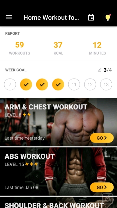 تصاویر Home Workout for Men ++