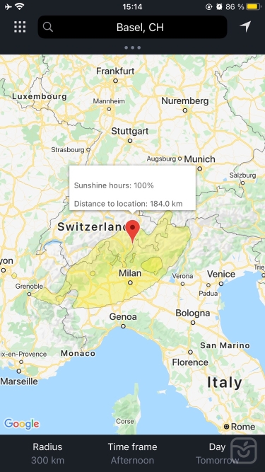 تصاویر meteoblue weather & maps