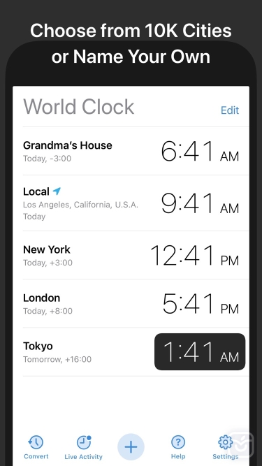 تصاویر World Clock Widget ++