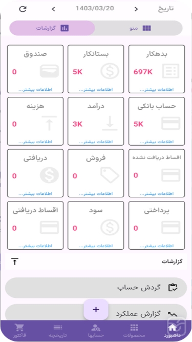 تصاویر مای مارکت (MyMarket) مدیریت فروشگاه