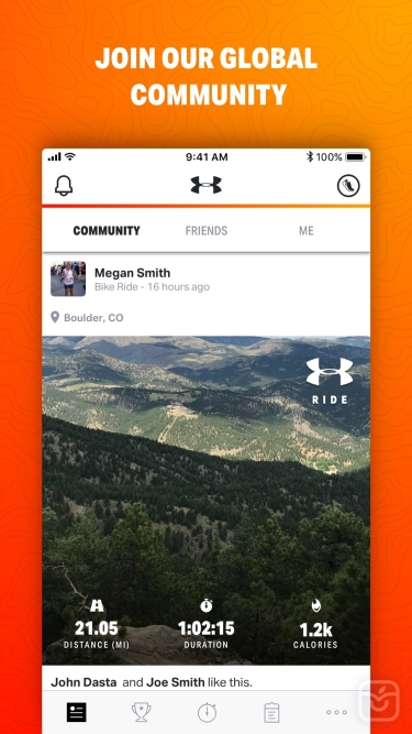 تصاویر Map My Ride by Under Armour