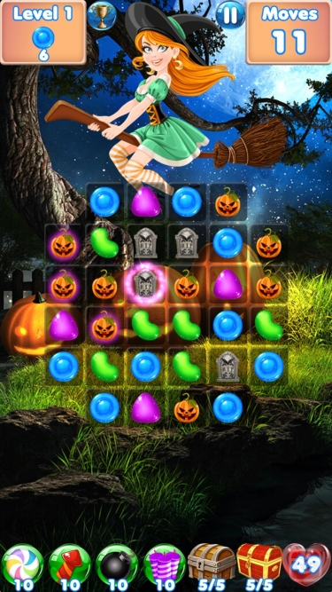 تصاویر Candy Halloween Games Match 3