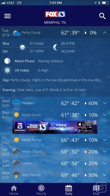 تصاویر FOX13 Weather App