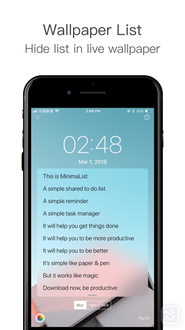 تصاویر MinimaList- To Do List &Widget ++