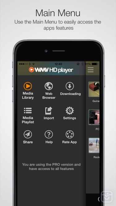 تصاویر WMV HD Player & Importer