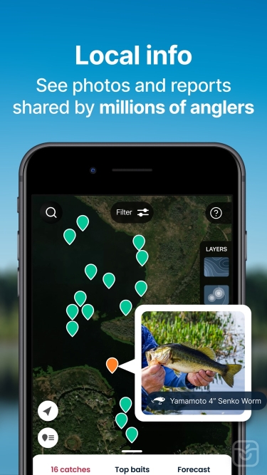 تصاویر Fishbrain - Fishing App ++