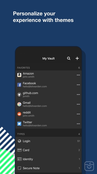 تصاویر Bitwarden Password Manager