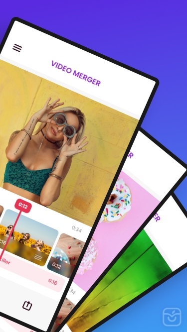 تصاویر Video Merger: Combine Videos ++