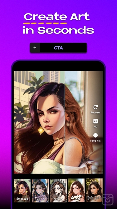 دانلود اپلیکیشن AI Mirror: AI Art Photo Editor برای آیفون | آی اپس - اپ ...