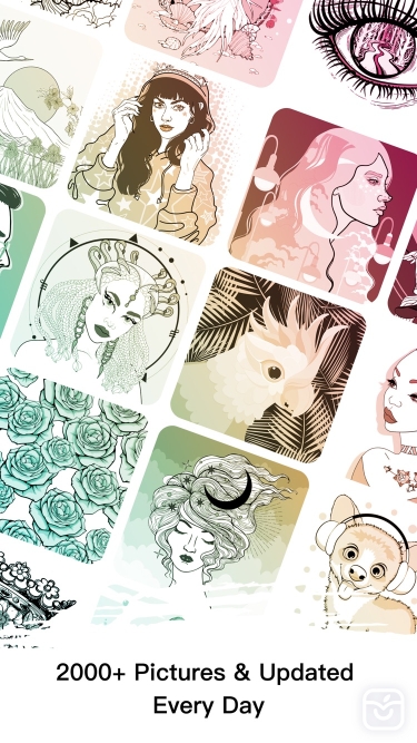 تصاویر Adult Coloring Book Color Page