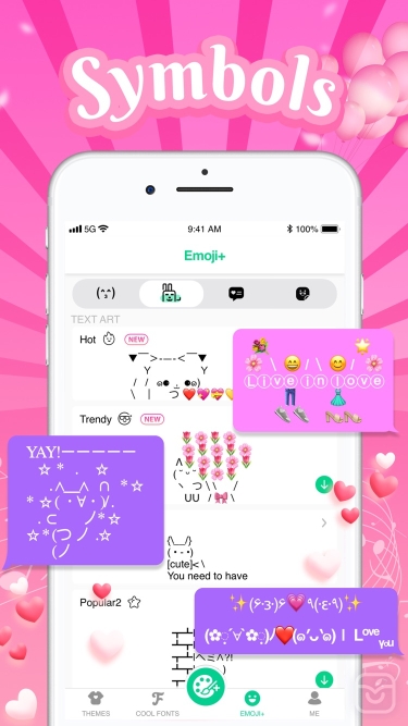 تصاویر Kika Keyboard for iPhone, iPad ++