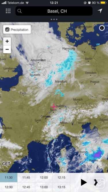 تصاویر meteoblue weather & maps