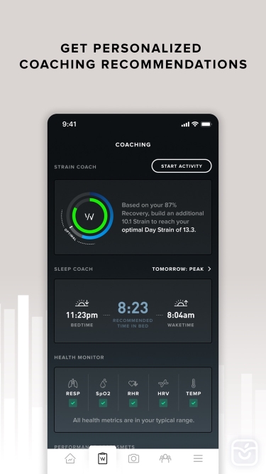 تصاویر WHOOP Performance Optimization