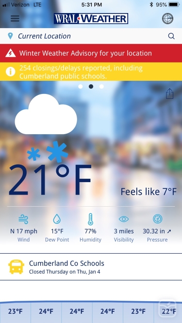 تصاویر WRAL Weather