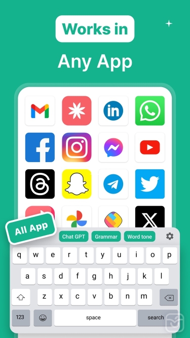 تصاویر TypeAI - AI Chatbot & Keyboard ++
