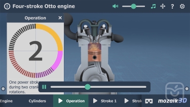 تصاویر Four-stroke Otto engine 3D