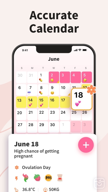 تصاویر Period Tracker Period Calendar