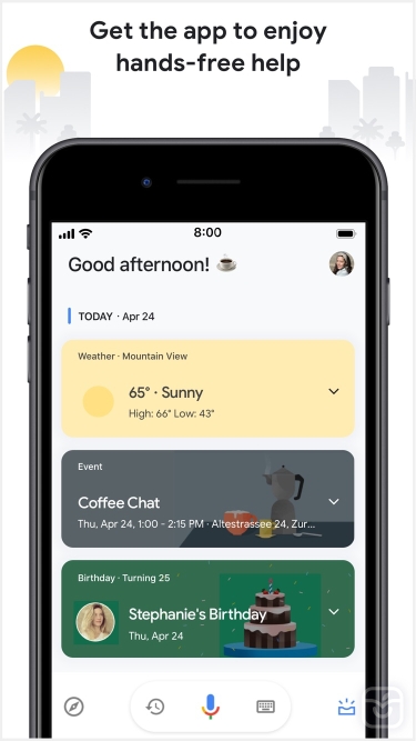 تصاویر Google Assistant