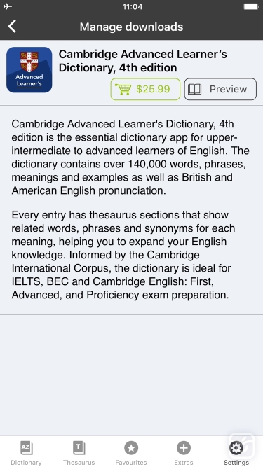تصاویر Cambridge English Dictionary