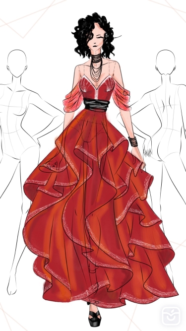 تصاویر Fashion Design Sketches: Style ++