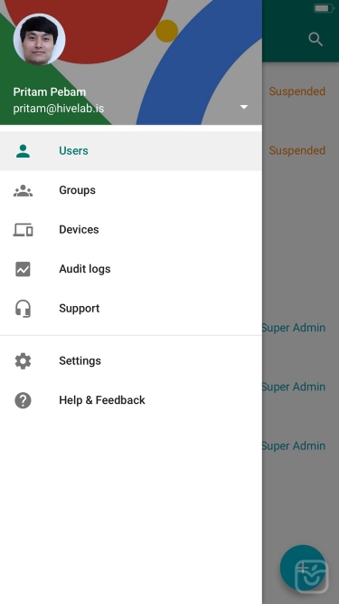 تصاویر Google Admin