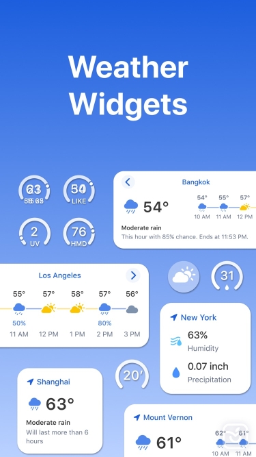 تصاویر Rain Viewer: Weather Radar Map ++