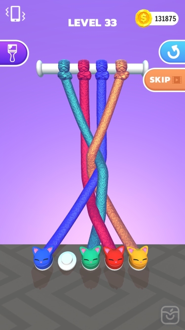 تصاویر Tangle Master 3D | استاد باز کردن گره