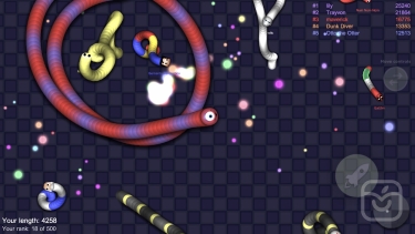 تصاویر wormy.io: snake game