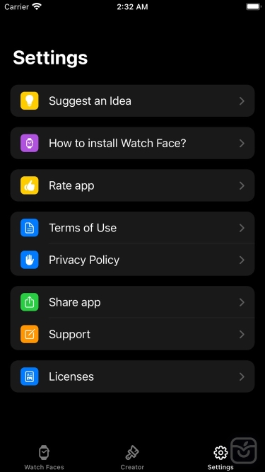 تصاویر Watch Faces Gallery App Maker