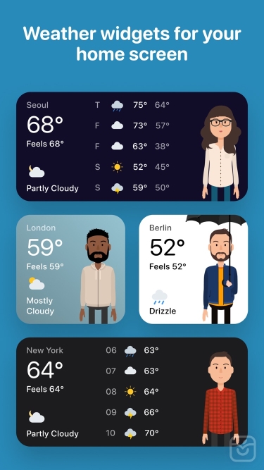 تصاویر Weather Fit: Forecast & Widget