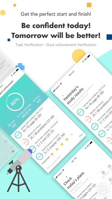 تصاویر Todait - Smart study planner