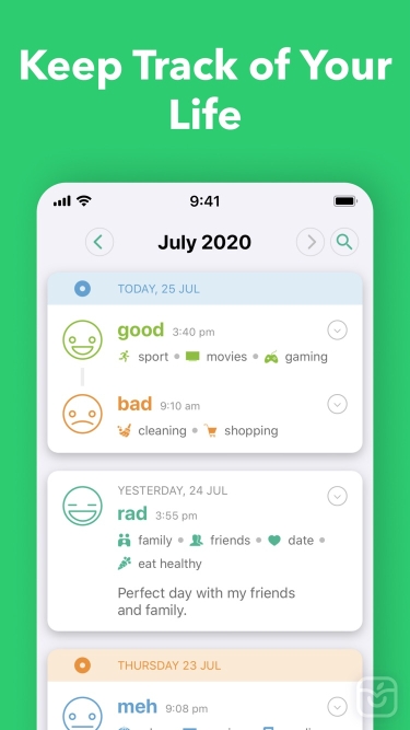 تصاویر Daylio Journal