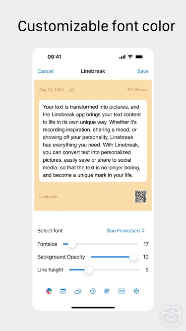 تصاویر Linebreak-Display writings