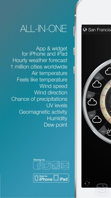 تصاویر Weather Clock Widget